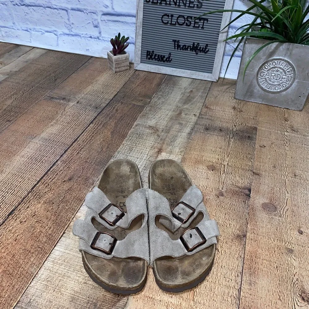 Betula Birkenstock taupe Arizona sandals 36